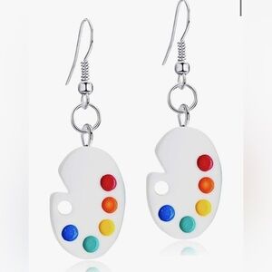 Art pallet earrings.